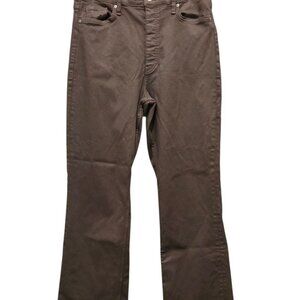 Hudson Faye Ultra High Rise Button Fly Coated Size 33 Stretchy Boot Cut Jeans